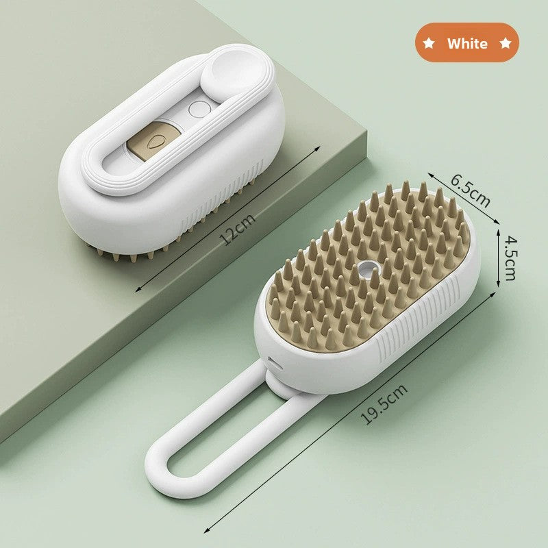 Pet hairbrush without water