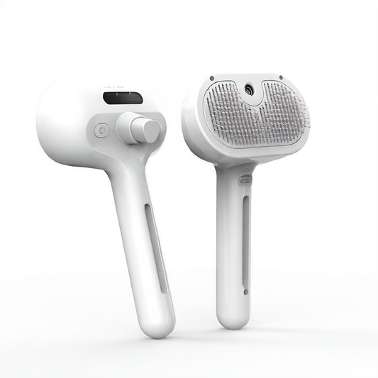 Pet hairbrush without water