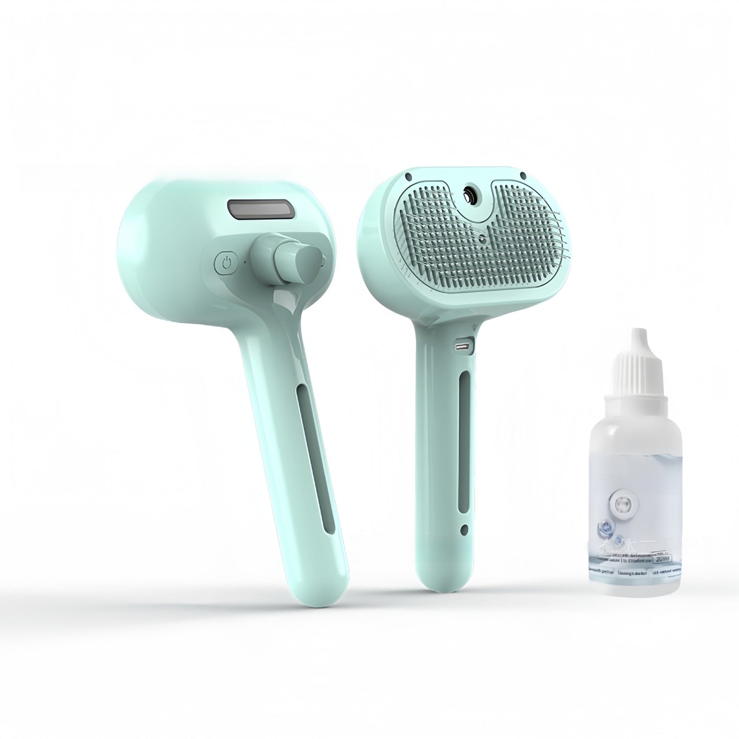 Pet hairbrush without water